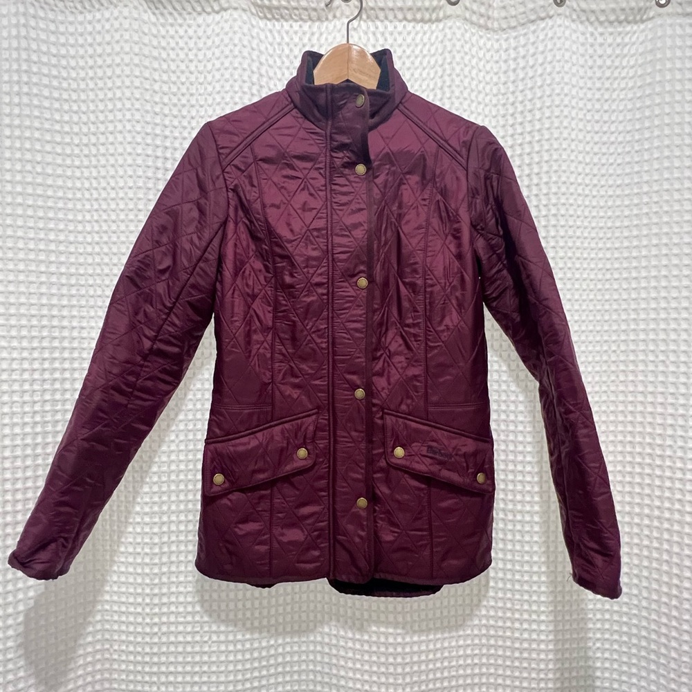 Barbour Cavalry Polarquilt Jacket | Dark Plum | Size 6